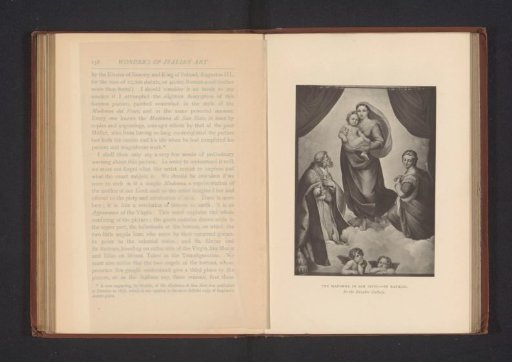 Photographic reproduction of the Sistine Madonna by Raphael