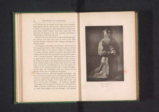 Photographic reproduction of a print after a painting of Francis of Assisi in prayer by Francisco de Zurbarán