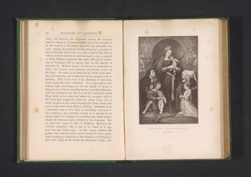 Photographic reproduction of a print after the Darmstadt Madonna by Hans Holbein