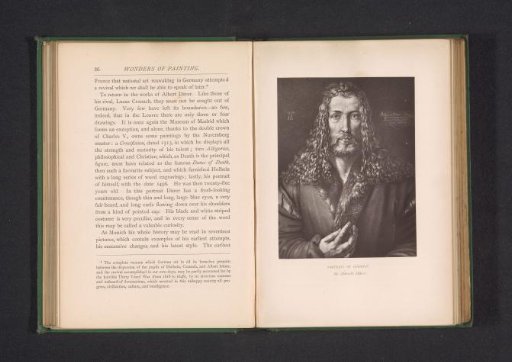 Photographic reproduction of a print after a self-portrait by Albrecht Dürer