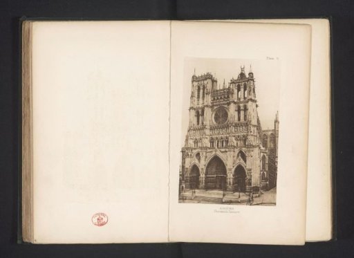 View of the façade of Notre-Dame of Amiens
