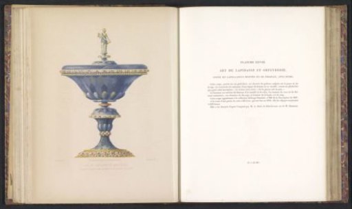 Chalice of lapis lazuli with gold and rubies