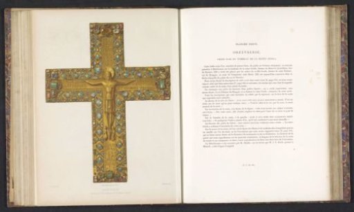 Golden cross from the tomb of Queen Gisela of Hungary