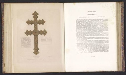 Copper cross with gemstones