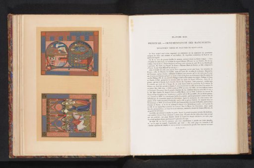 Reproduction of two prints from the Psalter of Louis the Holy