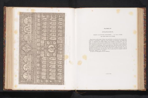 Reproduction of a print of the Pala d'oro in the Basilica of San Marco by Plantrou