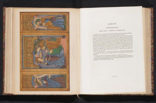 Reproduction of a triptych of the Annunciation