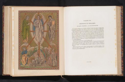 Reproduction of a design of the Transfiguration of Christ in mosaic