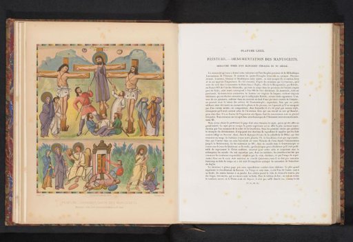 Reproduction of a design with crucifixions and the resurrection by Painlevé