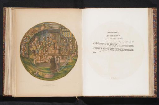Reproduction of a terracotta bowl with a scene of the murder of Virginia