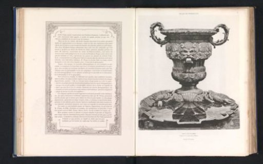 Ornamental vase with a basin