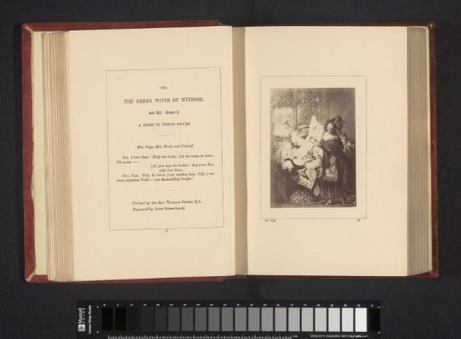 Photographic Reproduction of an Engraving after a Painting by Matthew William Peters, Depicting a Scene from The Merry Wives of Windsor by William Shakespeare