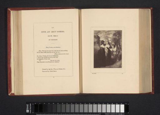 Photographic Reproduction of an Engraving after a Painting by Matthew William Peters, Depicting a Scene from Much Ado About Nothing by William Shakespeare