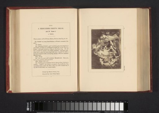 Photographic Reproduction of an Engraving after a Painting by Johann Heinrich Füssli, Depicting a Scene from A Midsummer Night's Dream by William Shakespeare