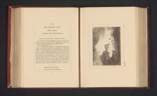Photographic reproduction of a print after a painting by Joseph Wright, depicting a scene from The Winter's Tale by William Shakespeare