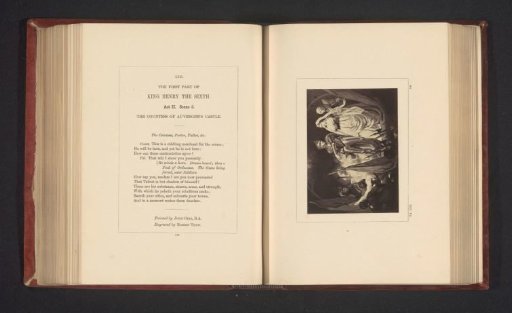 Photographic reproduction of a print after a painting by John Opie, depicting a scene from Henry VI, Part 1 by William Shakespeare