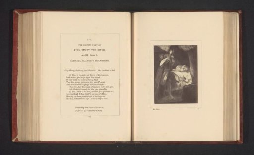 Photographic reproduction of a print after a painting by Joshua Reynolds, depicting a scene from Henry VI, Part 2 by William Shakespeare
