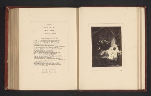 Photographic reproduction of a print after a painting by James Graham, depicting a scene from Othello by William Shakespeare