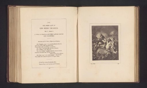Photographic reproduction of a print after a painting by James Northcote, depicting a scene from Henry VI, Part 3 by William Shakespeare