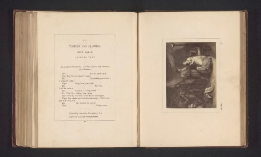 Photographic reproduction of a print after a painting by Angelica Kauffmann, depicting a scene from Troilus and Cressida by William Shakespeare
