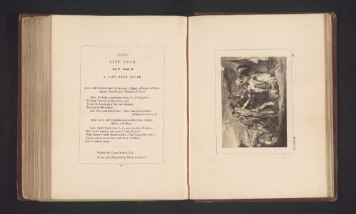 Photographic reproduction of a print after a painting by James Barry, representing a scene from King Lear by William Shakespeare
