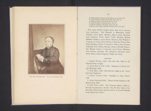 Portrait of J. M'Letchie, preacher of the Old College Church in Glasgow