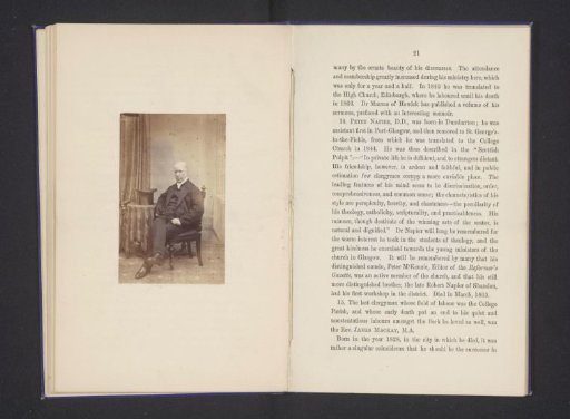 Portrait of an unknown man, presumably a preacher of the Old College Church in Glasgow