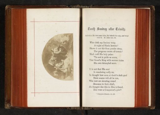 Photographic reproduction of a print depicting Christ with the Disciples