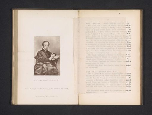 Photographic reproduction of a portrait of John Henry Gooch