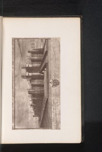 Photographic reproduction of an engraving, representing a view of Herstmonceux Castle