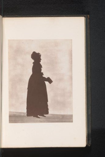 Photographic reproduction of a drawing, representing a silhouette of Anna Maria Shipley