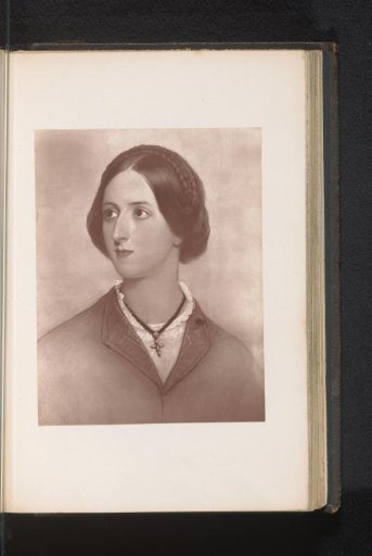 Photographic reproduction of a drawing depicting a portrait of Anne Louisa Hare