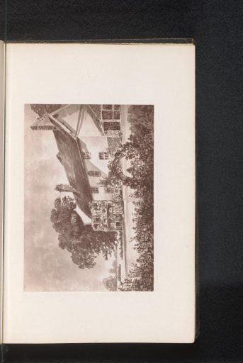 Photographic reproduction of a painting, depicting a view of the parsonage of Stoke