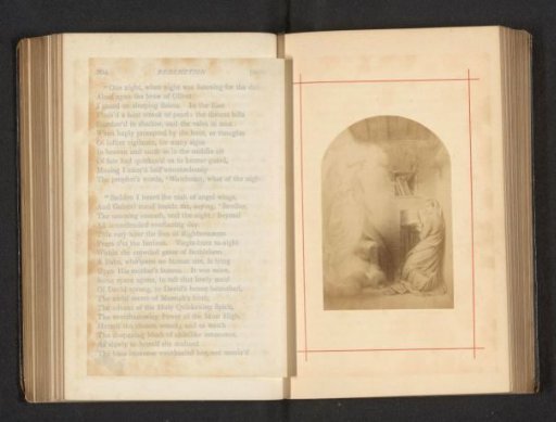 Photographic reproduction of a painting depicting the Annunciation