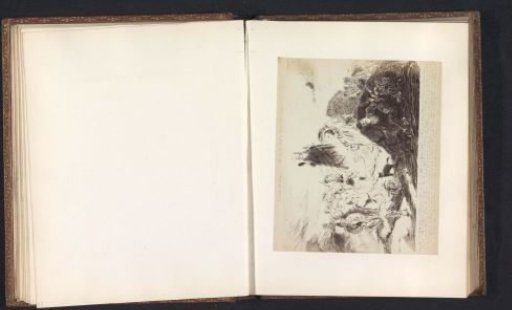 Photographic reproduction of a drawing depicting the allegory of the grotto