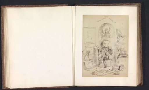 Photographic reproduction of a drawing depicting the Dean of Cherwell College as Good Taste