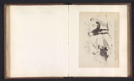 Photographic reproduction of a drawing depicting professors playing croquet