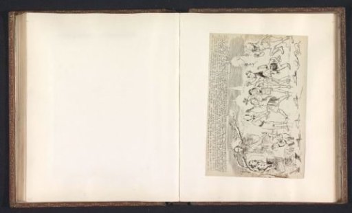 Photographic reproduction of a drawing depicting portraits of professors of the University of Oxford