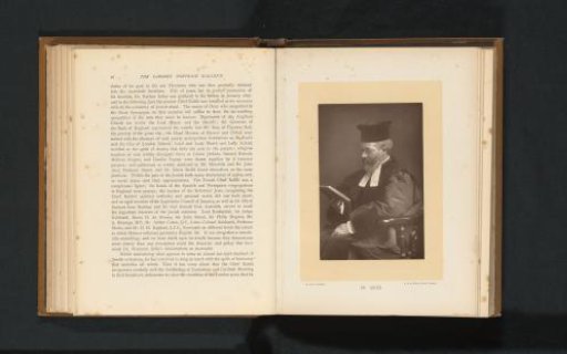 Portrait of Hermann Adler reading a book