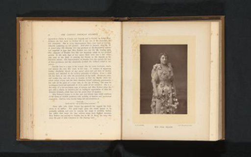 Portrait of Julia Neilson in a floral dress