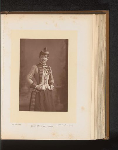 Portrait of Zélie de Lussan in a costume