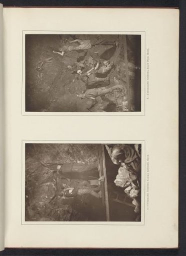 Digging miners in a mine in Cornwall