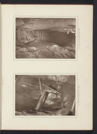 Galleries in a mine in Cornwall