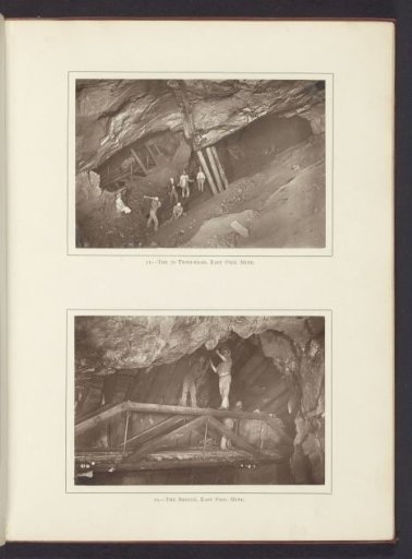 Structures in the East Pool Mine in Cornwall