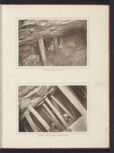 Pillars in a mine in Cornwall