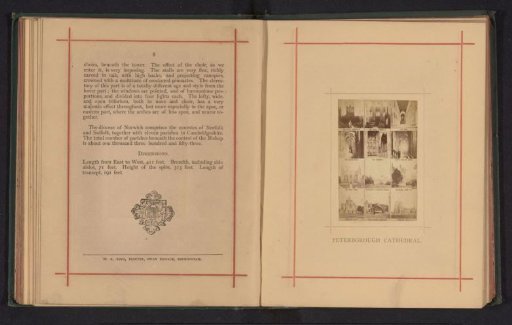 Photographic reproduction of twelve photographs of Peterborough Cathedral and Croyland Abbey