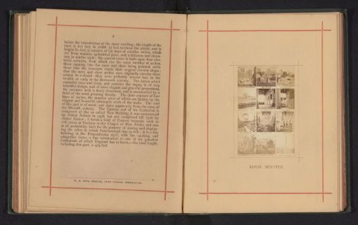 Photographic reproduction of twelve photographs of Ripon Cathedral