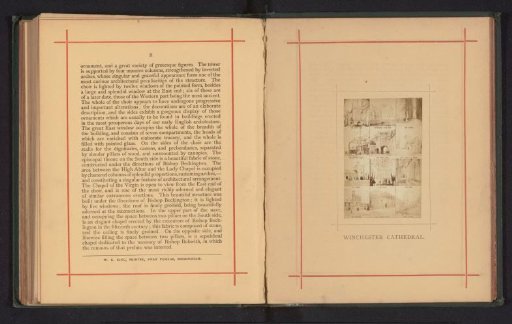 Photographic reproduction of twelve photographs of Winchester Cathedral