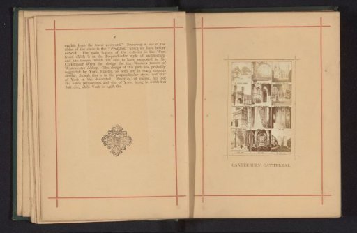 Photographic reproduction of twelve photographs of Canterbury Cathedral