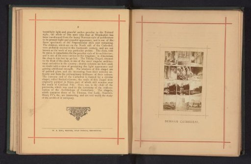 Photographic reproduction of twelve photographs of Durham Cathedral